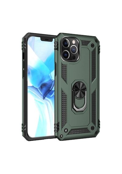 Apple Uyumlu iPhone 12 / 12 Pro Kilif Panzer Ring Tam Koruma Arka Kapak 519568120