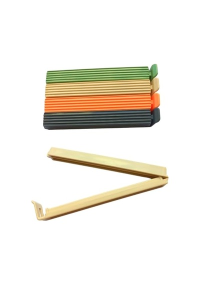 12'li Çok Renkli Pratik Poşet Klipsi, Paket, Ambalaj, Torba, Çanta Kapatıcı Plastik Kilidi, Mandalı 12'li Karış Diğer