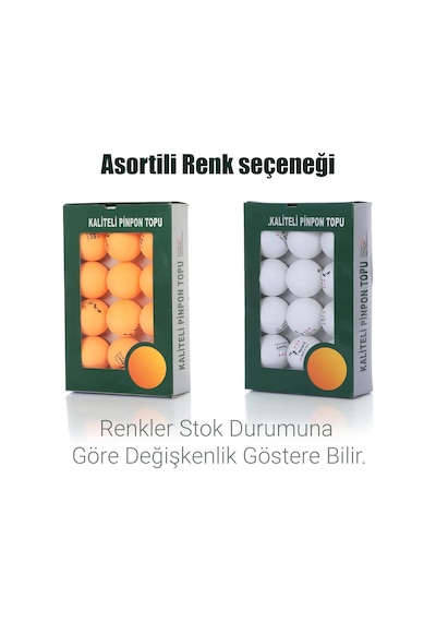 3 Yıldız Masa Tenisi Pinpon Topu +40 Gazlı Yapı Sekme Garantili Profesyonel Pingpong Top 12 Adet