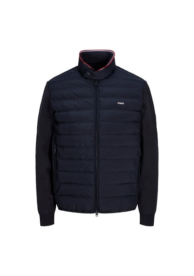 Jack & Jones Erkek Jprblugarry Kolları Örme Dik Yaka Ceket Mont 12303513 Lacivert