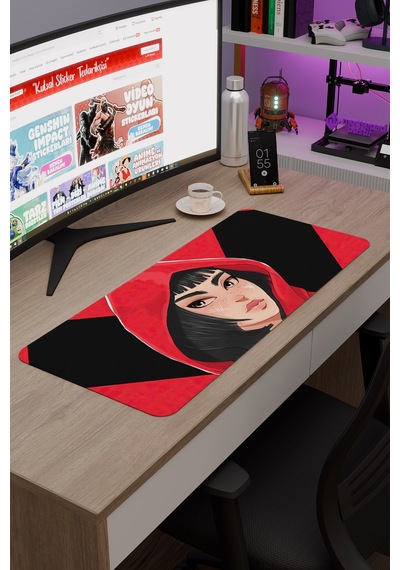 La Casa De Papel V5 70x30 Xl Gaming Kauçuk Kaymaz Taban Mouse Pad Fare Altlığı