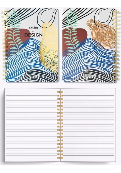 Denden Redactar Beyaz 17x24 Çizgili Defter Çok Renkli