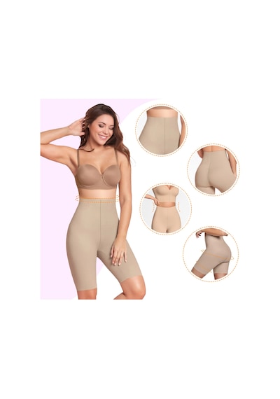 Mistirik Anoky Model Dikişsiz Basen Ve İç Bacak Toparlayıcı Spor Şort Ten Renk