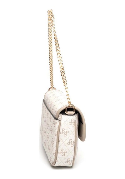 Silver Polo Sp1171 Kadın Omuz Çantası Monogram Bej-kum