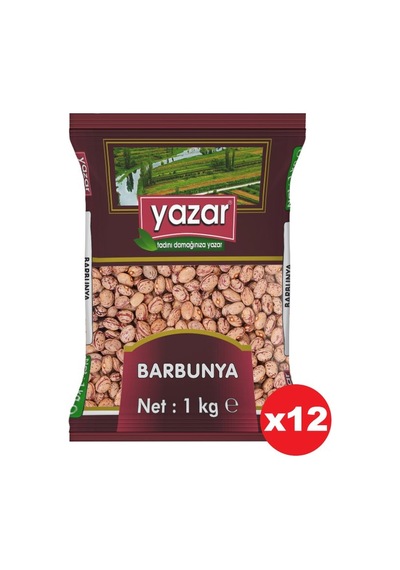 Yazar Bakliyat Kuru Barbunya 12 x 1 KG