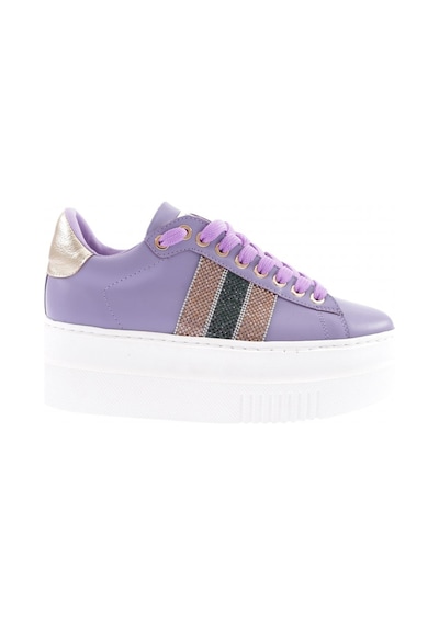 Dgn Es865-23y Kadin Kalin Silver Taşli Sneakers Ayakkabi ES865-2007-R1246 Mor