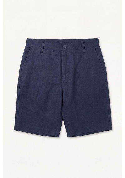 Defacto %100 Keten Bermuda Şort G1399ax26smnv106 Lacivert-nv106