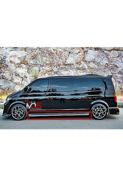 Vw Transporter T7 Marşpiyel Sağ Sol Takım Uzun Şase Fiberglass Boyasız Uyumlu