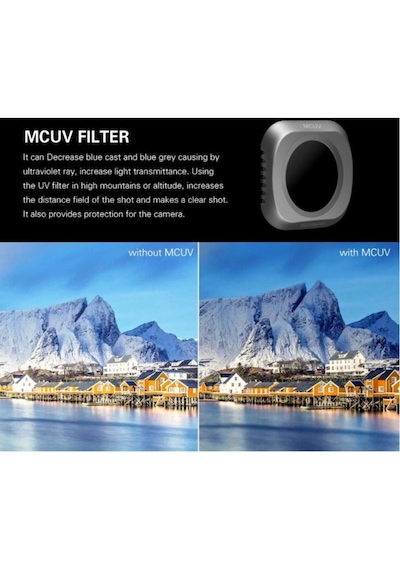 DJI Mavic 2 Pro Kamera Lens Filtresi 3 Lü Set Mucv Cpl Nd8