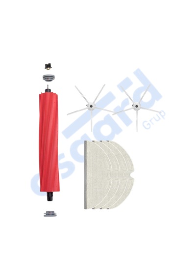 Roborock Q7 , Q7+ , Q7 Max , Q7 Max+ Uyumlu 1 Ana Fırça 2 Yan Fırça 4 Mop Pkt-iasgf0000508