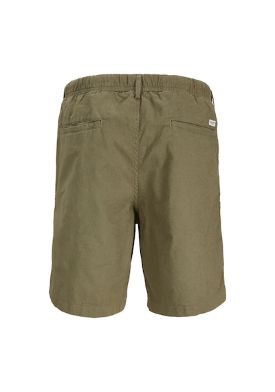 Jack & Jones Pants Stüdio Jpstjaıden Pamuk Ve Keten Karışımlı Jogger Short Erkek Short 12292332 Koyu Haki