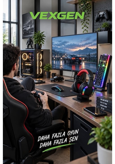 Vexgen Strike Pro 4ü 1 Arada Rgb Oyuncu Seti