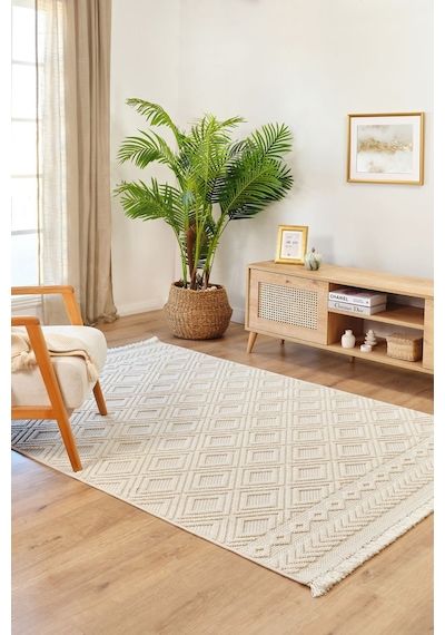 Kaşmir Halı 7/24 İskandinav Lenor 160x230 CM Salon Mutfak Halısı Yolluk Kilim