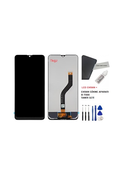 Tkgz Samsung Galaxy Uyumlu A20s - Sm-a207 Lcd Ekran Dokunmatik - A - Kalite + B-7000 + Tamir Seti