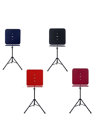 Raf Düzenekli Tripod Ayaklı Kare Dart Arkalık. Kırmızı