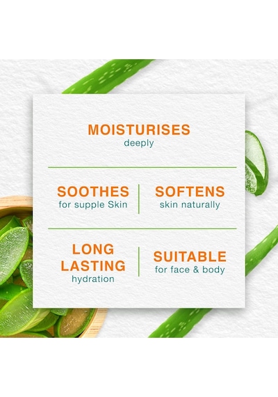 Himalaya Aloe Vera Yüz Ve Vücut Nemlendirici Jel 300 Ml / Serinletici, Yatıştırıcı / Parabensiz / Tüm Ciltler