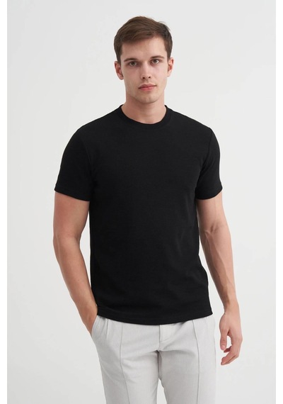 Cazador Erkek T-shirt 4240-26630 Siyah
