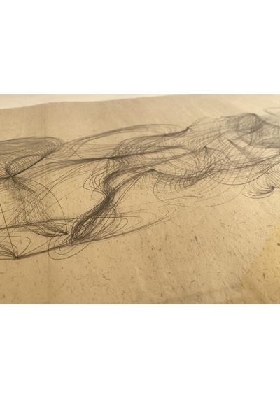 Asemic Sound Mappings Sergisi Asemik Resmi 31x66 cm 005