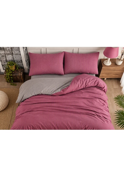 Lux Comfort Düz Renk Çift Kişilik Nevresim Takımı Çift Renkli Yumuşak Dokulu 200x220 Cm 4 Parça A.Kahve - Gri - Pembe Lux Comfort Düz Renk Çift Kişilik Nevresim Takımı Çift Renkli Yumuşak Dokulu 200x220 Cm 4 Parça A.Kahve - Gri - Pembe