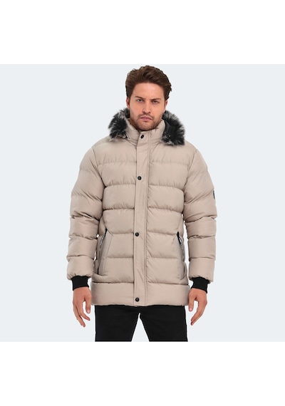 Slazenger HECK Erkek Mont &amp; Kaban Taş Gri