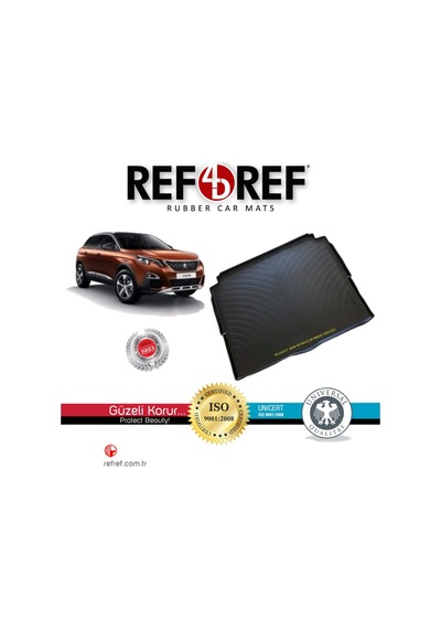 Peugeot 3008 Suv Allure Refref 4D Kauçuk Araca Özel Bagaj Havuzu