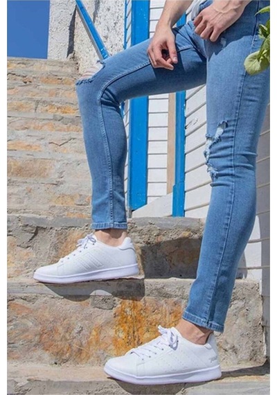 Ortopedik Erkek Sneakers Ayakkabı Beyaz