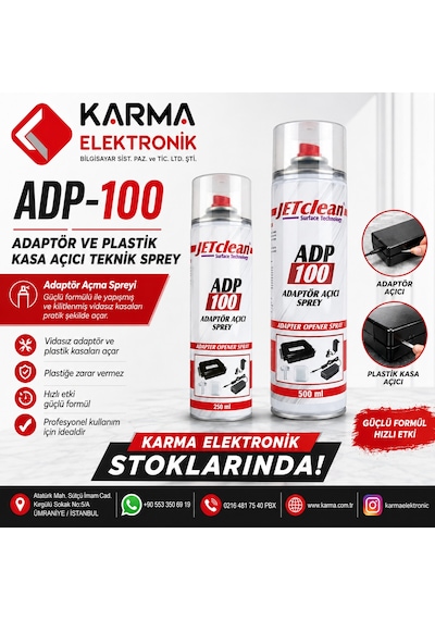 Jetclean Adp100-250, Adp100-250 Adaptör Açıcı Sprey 250ml Adapt