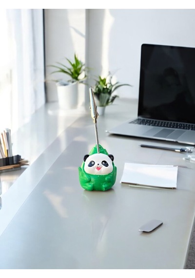 Bambu Panda Kawaii Sevimli Panda Fotoğraf Ve Not Tutucu - Ofis Masa Not Tutacağı Çok Renkli