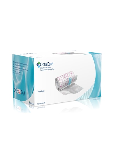 Octacare Şeffaf Yara Örtüsü Banyo Bandı 15 CM x 10 M