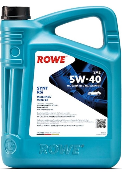 Rowe Hightec Synt Rsi Sae 5W-40 Motor Yağı 5 L