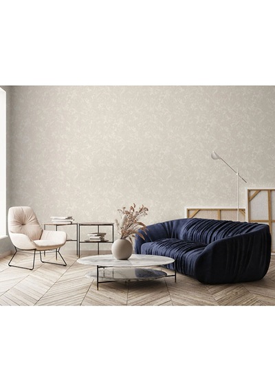 Adawall Muse Koleksiyonu- 25107-1 Krem Sıva Dokulu Duvar Kağıdı 1.06x15.6m, 16.5m²