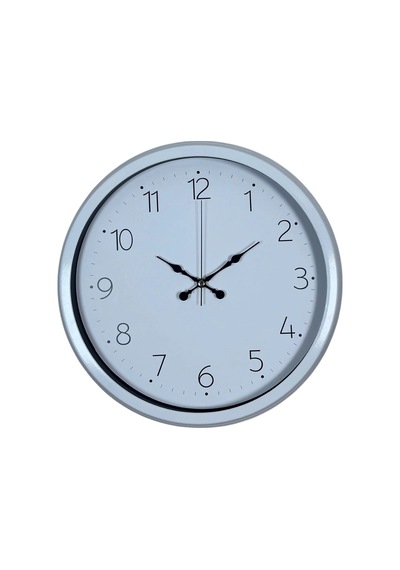 Sade Tasarım Beyaz 40 Cm Metal Standart Duvar Saati Çok Renkli