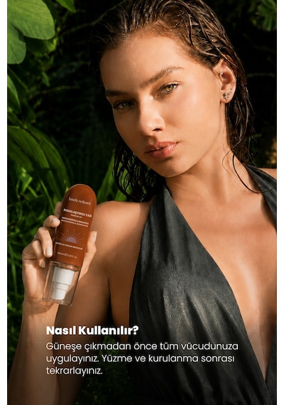 Bade Natural %100 Doğal Bronzlaştırıcı ve Nemlendirici Güneş Yağı 100 ML