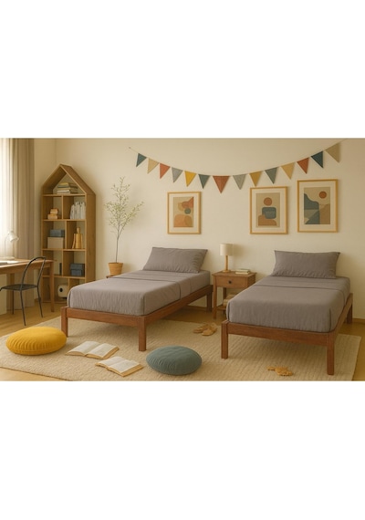 90cm X 200cm Masif Ahşap Ceviz Renk Tek Kişilik Smart Karyola 90cmx200 Cm Ceviz Renk Iskandinav 90cm X 200cm Masif Ahşap Ceviz Renk Tek Kişilik Smart Karyola 90cmx200 Cm Ceviz Renk Iskandinav