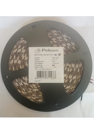 Pelsan 5050 Amber Doble Pcb Şerit Led 5 Metre