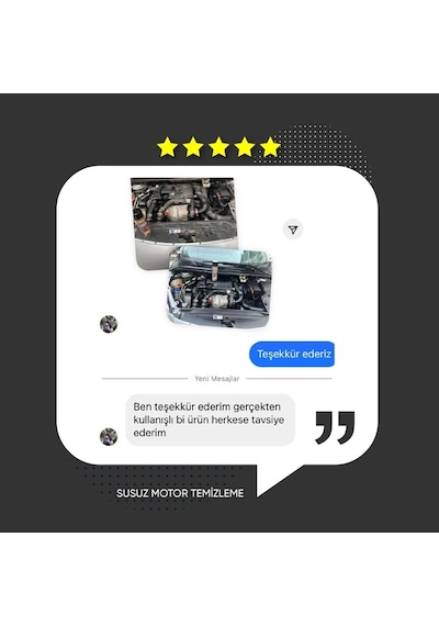 Susuz Motor Temizleme Spreyi 500 Ml + Çok Amaçlı Temizleyici Köpük 500 Ml