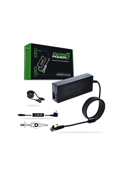 Pars Power Prs-004 90w 19v 4.74a- 5.5 1.7mm Siyah Notebook Adaptörü