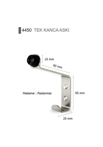 Islak Hacim Kompakt Wc Kabin Paslanmaz Stoperli Kanca Askı Metal Beyaz Diğer