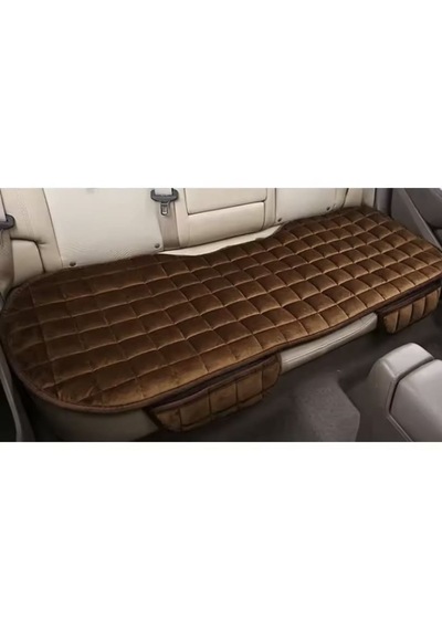 Premium Cepli Ortopedik Oto Koltuk Minder Seti-koltuk Koruma Kılıfı 3'lü Set Taba