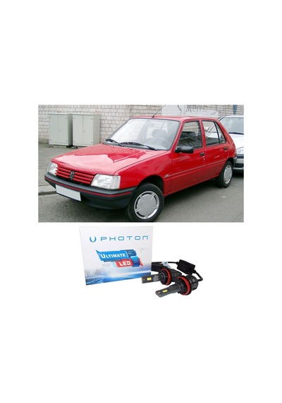 Peugeot 205 Uzun+kısa Far Ampulü H4 Ultimate Yeni Seri Beyaz 1986-1998