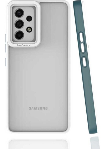 Galaxy Uyumlu A53 5g Kılıf Zore Mima Kapak Koyu Yeşil