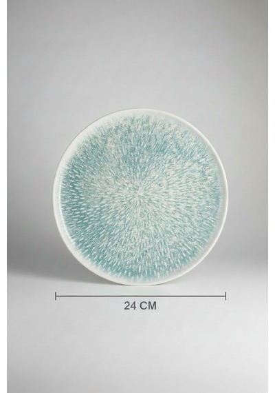 6'lı Toledo Servis Tabağı 24cm Dijital Asel Rinart Krem