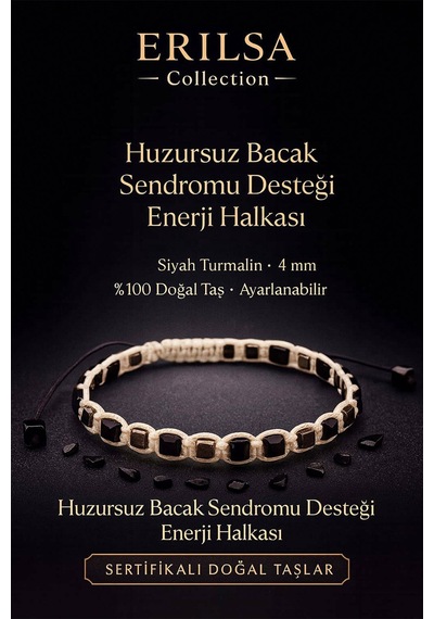 Sertifikalı Huzursuz Bacak Sendromu Destek  Halkası Siyah Çok Renkli