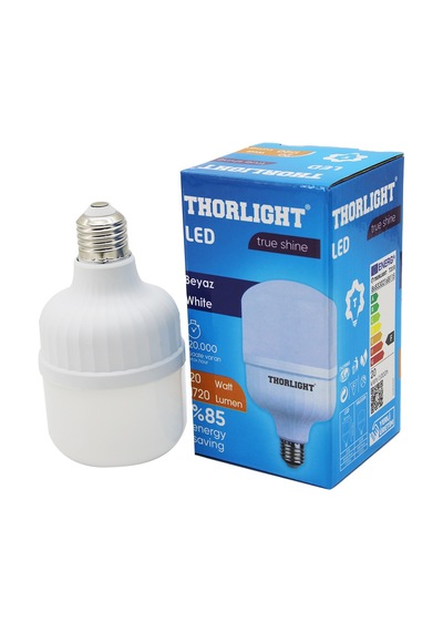 Lunaev Thorlıght 20 W E27 Torch T-shape Beyaz Led Ampul T-20b