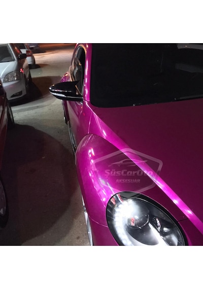 ŞüsCarOto Vw New Beetle 2011-2019 Batman Yarasa Ayna Kapağı Piano Black ABS Plastik (00)