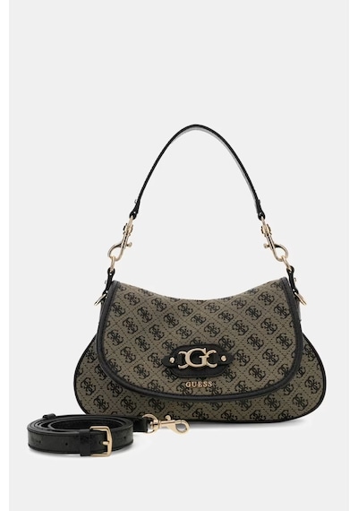 Guess Samantha Logo Kadın Omuz Çantası Hwjt2313190 Siyah
