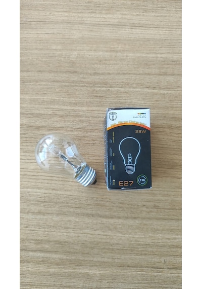 Godi 28w E27 Duy Halojen Şeffaf Klasik Ampul 310 Lümen Model: Mt-5218