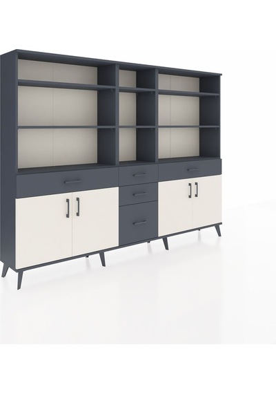 Arges Dolap 11 Raflı 5 Çekmeceli 4 Kapaklı 220x30x163 Antrasit-aytaşı/antrasit Aytası/antrasıt - Antrasıt Arges Dolap 11 Raflı 5 Çekmeceli 4 Kapaklı 220x30x163 Antrasit-aytaşı/antrasit Aytası/antrasıt - Antrasıt