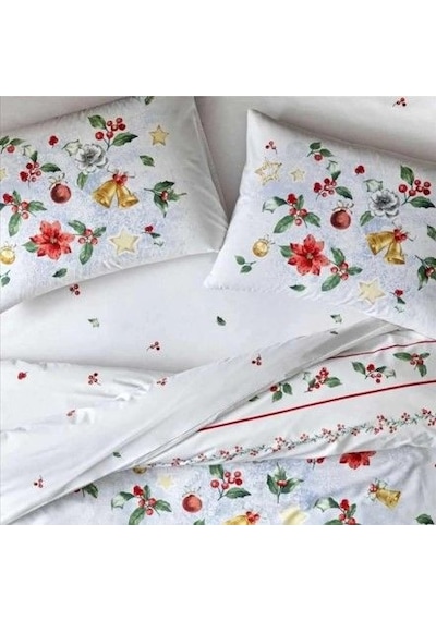 Taç Glow Parlayan Çift Kişilik Nevresim Takımı Charm Kırmızı Çok Renkli