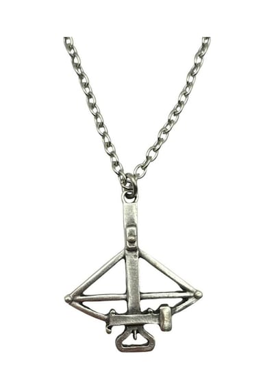 Antik Crossbow Tatar Yayı Figürlü Unisex Kolye Güçlü, Anlamlı Ve Tarihi Tasarım Çok renkli